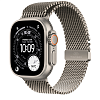 Apple Watch Ultra 3 49mm Natural Titanium Case Milanese Loop Natural M AWUN3-49M